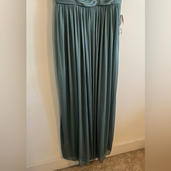 *NWT* Birdy Grey Elsye Mesh Sea Glass Bridesmaid Dress No Slit Size M - Picture 9 of 16